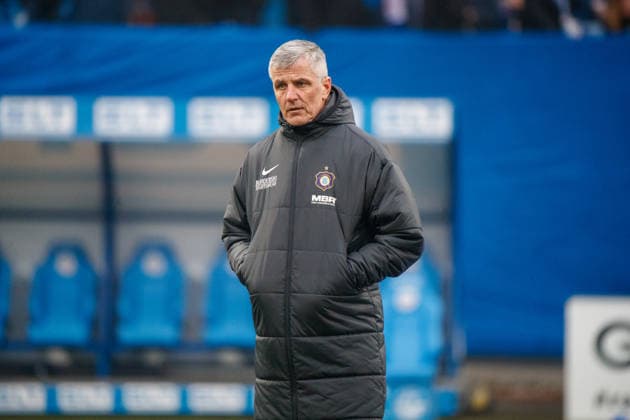 Coach Jens Härtel Aue GER, FC Hansa Rostock vs FC Erzgebirge Aue, Football, Men, 3 Liga, Matchday 20, Season 2025 2026, 17 01 2026 Rostock Ostseestadion Mecklenburg Vorpommern Germany