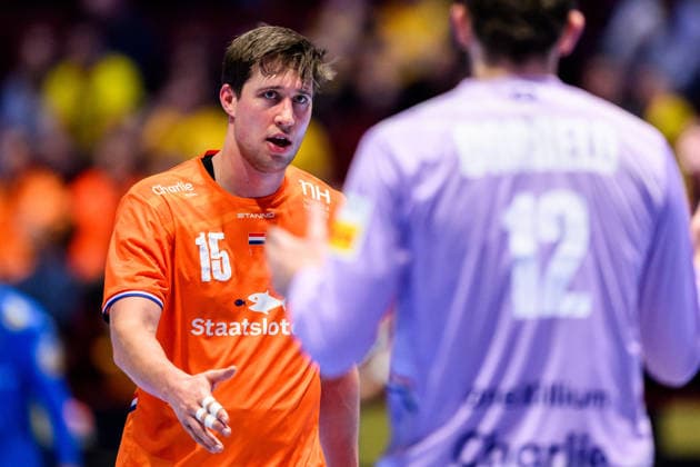260119 Lars Kooij of the Netherlands during the EHF European Handball Championship preliminary round match between the Netherlands and Croatia on January 19, 2026 in Malmö Photo Petter Arvidson BILDBYRAN kod PA PA1126 handball handball handball handballs em 2026 nederländerna netherlands croatia kroatien ehf european handball championship bbeng grappa33  Copyright: PETTERxARVIDSON BB260119PA030