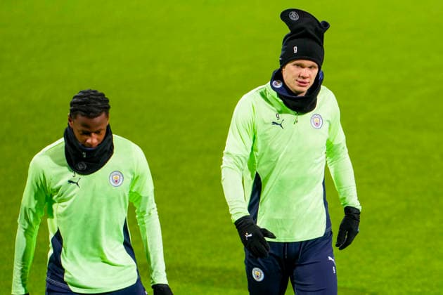 Football, press conference with Manchester City Bodo 20260119 Manchester City s Erling Braut Haaland during training before the Champions League match against Bodo Glimt at Aspmyra Stadium on Tuesday Photo Fredrik Varfjell NTB Bodo Norway EDITORIAL USE ONLY RESTRICTED USE FOR BETTING COMPANIES  Copyright: xFredrikxVarfjellx xNTBx