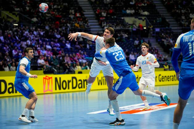 European Handball Championship, Czech Republic Ukraine Baerum 20260119 Czech Republic s Matej Havran during the European Championship handball match between the Czech Republic and Ukraine in Unity arena Photo Stian Lysberg Solum NTB Baerum Norway EDITORIAL USE ONLY RESTRICTED USE FOR BETTING COMPANIES  Copyright: xStianxLysbergxSolumx xNTBx