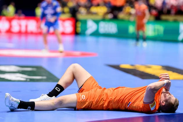 260119 Ivar Stavast of the Netherlands looks dejected during the EHF European Handball Championship preliminary round match between the Netherlands and Croatia on January 19, 2026 in Malmö Photo Petter Arvidson BILDBYRAN kod PA PA1126 handball handball handball handballs em 2026 nederländerna netherlands croatia kroatien ehf european handball championship bbeng grappa33 depp  Copyright: PETTERxARVIDSON BB260119PA051