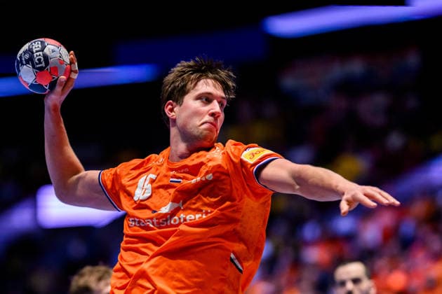 260119 Lars Kooij of the Netherlands during the EHF European Handball Championship preliminary round match between the Netherlands and Croatia on January 19, 2026 in Malmö Photo Petter Arvidson BILDBYRAN kod PA PA1126 handball handball handball handballs em 2026 nederländerna netherlands croatia kroatien ehf european handball championship bbeng grappa33  Copyright: PETTERxARVIDSON BB260119PA058