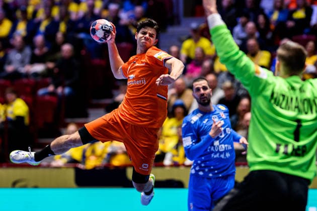 260119 Rutger ten Velde of the Netherlands during the EHF European Handball Championship preliminary round match between the Netherlands and Croatia on January 19, 2026 in Malmö Photo Petter Arvidson BILDBYRAN kod PA PA1126 handball handball handball handballs em 2026 nederländerna netherlands croatia kroatien ehf european handball championship bbeng grappa33  Copyright: PETTERxARVIDSON BB260119PA059