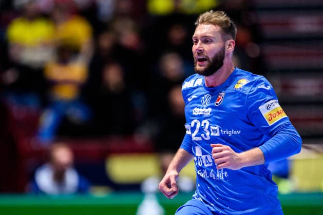 260119 Zlatko Rauzan of Croatia during the EHF European Handball Championship preliminary round match between the Netherlands and Croatia on January 19, 2026 in Malmö Photo Petter Arvidson BILDBYRAN kod PA PA1126 handball handball handball handballs em 2026 nederländerna netherlands croatia kroatien ehf european handball championship bbeng grappa33  Copyright: PETTERxARVIDSON BB260119PA060
