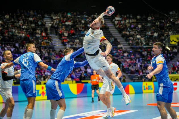 European Handball Championship, Czech Republic Ukraine Baerum 20260119 Czech Republic s Dominik Solak during the European Championship handball match between the Czech Republic and Ukraine in Unity arena Photo Stian Lysberg Solum NTB Baerum Norway EDITORIAL USE ONLY RESTRICTED USE FOR BETTING COMPANIES  Copyright: xStianxLysbergxSolumx xNTBx