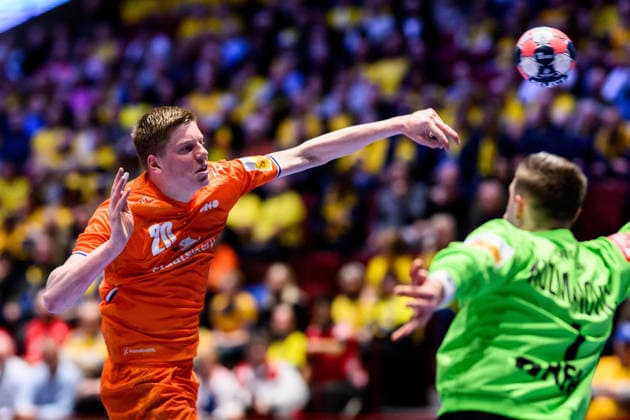 260119 Niels Gerardus Versteijnen of the Netherlands during the EHF European Handball Championship preliminary round match between the Netherlands and Croatia on January 19, 2026 in Malmö Photo Petter Arvidson BILDBYRAN kod PA PA1126 handball handball handball handballs em 2026 nederländerna netherlands croatia kroatien ehf european handball championship bbeng grappa33  Copyright: PETTERxARVIDSON BB260119PA066