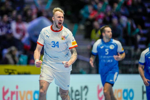 European Handball Championship, Czech Republic Ukraine Baerum 20260119 Czech Republic s Dominik Solak during the European Championship handball match between the Czech Republic and Ukraine in Unity arena Photo Stian Lysberg Solum NTB Baerum Norway EDITORIAL USE ONLY RESTRICTED USE FOR BETTING COMPANIES  Copyright: xStianxLysbergxSolumx xNTBx
