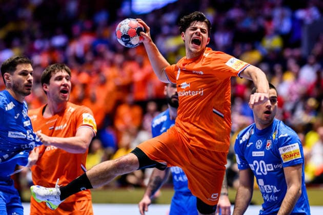 260119 Rutger ten Velde of the Netherlands during the EHF European Handball Championship preliminary round match between the Netherlands and Croatia on January 19, 2026 in Malmö Photo Petter Arvidson BILDBYRAN kod PA PA1126 handball handball handball handballs em 2026 nederländerna netherlands croatia kroatien ehf european handball championship bbeng grappa33  Copyright: PETTERxARVIDSON BB260119PA070