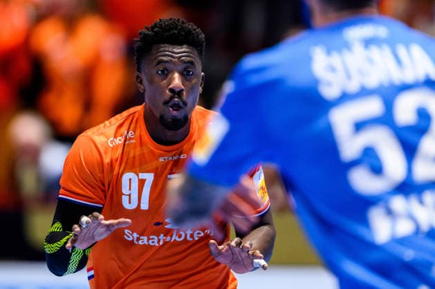 260119 Reinier Taboada of the Netherlands during the EHF European Handball Championship preliminary round match between the Netherlands and Croatia on January 19, 2026 in Malmö Photo Petter Arvidson BILDBYRAN kod PA PA1126 handball handball handball handballs em 2026 nederländerna netherlands croatia kroatien ehf european handball championship bbeng grappa33  Copyright: PETTERxARVIDSON BB260119PA072