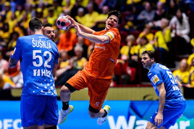 260119 Rutger ten Velde of the Netherlands during the EHF European Handball Championship preliminary round match between the Netherlands and Croatia on January 19, 2026 in Malmö Photo Petter Arvidson BILDBYRAN kod PA PA1126 handball handball handball handballs em 2026 nederländerna netherlands croatia kroatien ehf european handball championship bbeng grappa33  Copyright: PETTERxARVIDSON BB260119PA081