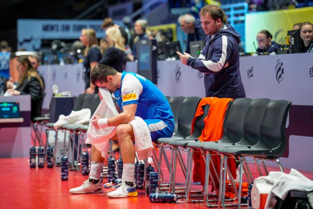 European Handball Championship, Czech Republic Ukraine Baerum 20260119 Ukraine s Zakhar Denysov after the European Championship handball match between the Czech Republic and Ukraine in Unity arena Photo Stian Lysberg Solum NTB Baerum Norway EDITORIAL USE ONLY RESTRICTED USE FOR BETTING COMPANIES  Copyright: xStianxLysbergxSolumx xNTBx
