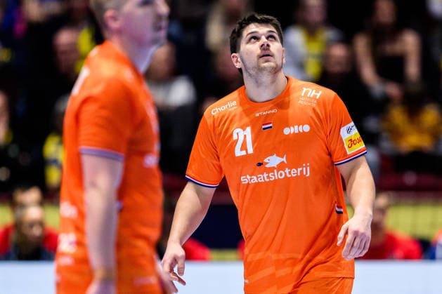 260119 Martijn Kleijkers of the Netherlands looks dejected during the EHF European Handball Championship preliminary round match between the Netherlands and Croatia on January 19, 2026 in Malmö Photo Petter Arvidson BILDBYRAN kod PA PA1126 handball handboll handball handbolls em 2026 nederländerna netherlands croatia kroatien ehf european handball championship bbeng grappa33 depp  Copyright: PETTERxARVIDSON BB260119PA083