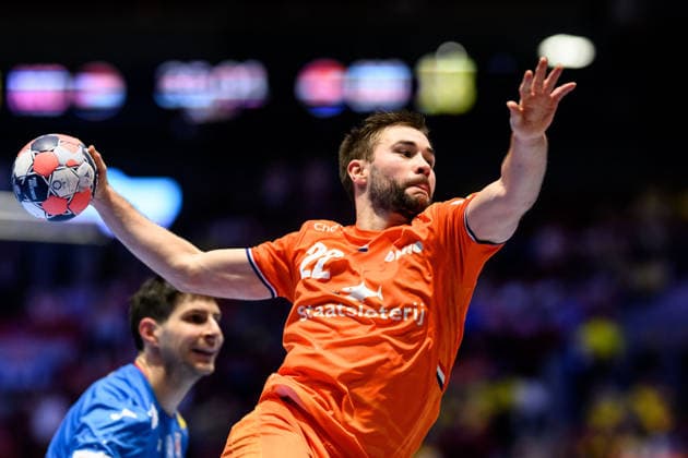 260119 Luc Steins of the Netherlands during the EHF European Handball Championship preliminary round match between the Netherlands and Croatia on January 19, 2026 in Malmö Photo Petter Arvidson BILDBYRAN kod PA PA1126 handball handball handballs em 2026 nederländerna netherlands croatia kroatien ehf european handball championship bbeng grappa33  Copyright: PETTERxARVIDSON BB260119PA093