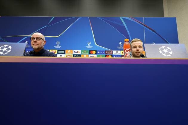 VILLARREAL ,19-01-2026 , Estadio dela Ceramica, Ajax in preparation of the Champions League match against Villarreal . Fred Grim and Davy Klaassen during the press conference, PK, Pressekonferenz Ajax in Villarreal  x200932640x Copyright: