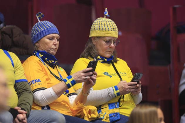 MALMÖ, SWEDEN 20260119 Swedish fans before the European Handball Championship Group E match between Georgia and Sweden in Malmö Arena, Malmö, Sweden, January 19, 2026 MALMÖ SWEDEN x10600x  Copyright: xAndreasxHillergren TTx HANDBOLLS-EM 2026 GEORGIEN - SVERIGE