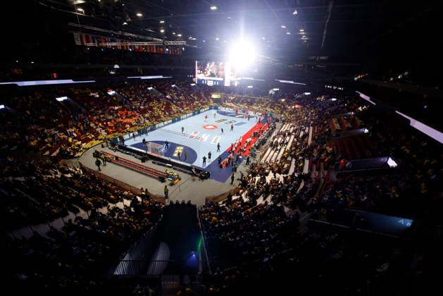 MALMÖ, SWEDEN 20260119 Overview image before the European Handball Championship Group E match between Georgia and Sweden in Malmö Arena, Malmö, Sweden, January 19, 2026 MALMÖ SWEDEN x10600x  Copyright: xAndreasxHillergren TTx HANDBOLLS-EM 2026 GEORGIEN - SVERIGE