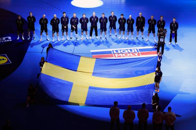 MALMÖ, SWEDEN 20260119 Swedens team for the European Handball Championship Group E match between Georgia and Sweden in Malmö Arena, Malmö, Sweden, January 19, 2026 MALMÖ SWEDEN x10600x  Copyright: xAndreasxHillergren TTx HANDBOLLS-EM 2026 GEORGIEN - SVERIGE