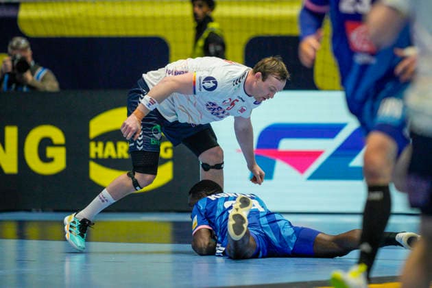 European Handball Championship 2026 France Norway Baerun 20260119 Norway s Sander Sagosen during the European Championship handball match between France and Norway in Unity arena Photo Stian Lysberg Solum NTB Baerun Norway EDITORIAL USE ONLY RESTRICTED USE FOR BETTING COMPANIES  Copyright: xStianxLysbergxSolumx xNTBx