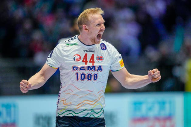 European Handball Championship 2026 France Norway Baerun 20260119 Norway s Kevin Gulliksen during the European Championship handball match between France and Norway in Unity arena Photo Stian Lysberg Solum NTB Baerun Norway EDITORIAL USE ONLY RESTRICTED USE FOR BETTING COMPANIES  Copyright: xStianxLysbergxSolumx xNTBx