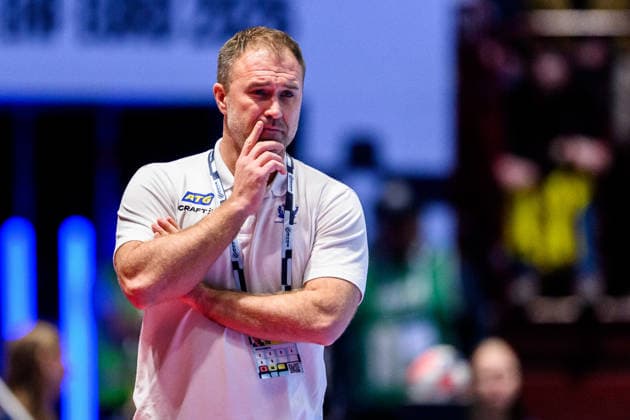 260119 Head coach Michael Apelgren of Sweden during the EHF European Handball Championship preliminary round match between Georgia and Sweden on January 19, 2026 in Malmö Photo Petter Arvidson BILDBYRAN kod PA PA1125 handball handball handball handballs em 2026 georgia sverige sweden ehf european handball championship georgia bbeng  Copyright: PETTERxARVIDSON BB260119PA148