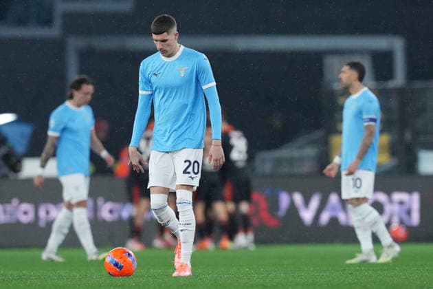 Lazio™s Petar Ratkov during the Serie A EniLive soccer match between Lazio and Como at the Rome s Olympic stadium, Italy - Monday January 19, 2026 - Soccer ( Photo by Alfredo Falcone LaPresse )  Copyright: xAlfredoxFalcone LaPressex