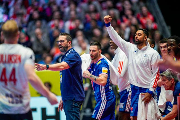 European Handball Championship 2026 France Norway Baerun 20260119 France s coach Guillaume Gille during the European Championship handball match between France and Norway in Unity arena Photo Stian Lysberg Solum NTB Baerun Norway EDITORIAL USE ONLY RESTRICTED USE FOR BETTING COMPANIES  Copyright: xStianxLysbergxSolumx xNTBx