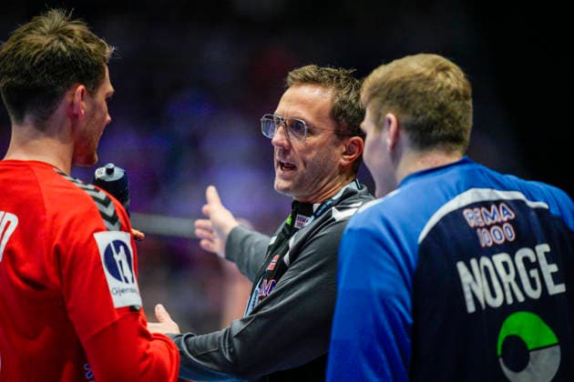 European Handball Championship 2026 France Norway Baerun 20260119 Norway s goalkeeper Torbjorn Bergerud left and Stein Ege during the European Championship handball match between France and Norway in Unity arena Photo Stian Lysberg Solum NTB Baerun Norway EDITORIAL USE ONLY RESTRICTED USE FOR BETTING COMPANIES  Copyright: xStianxLysbergxSolumx xNTBx