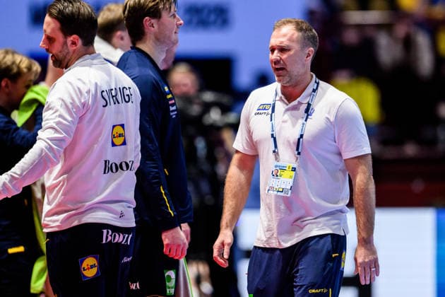 260119 Head coach Michael Apelgren of Sweden during the EHF European Handball Championship preliminary round match between Georgia and Sweden on January 19, 2026 in Malmö Photo Petter Arvidson BILDBYRAN kod PA PA1125 handball handball handball handballs em 2026 georgia sverige sweden ehf european handball championship georgia bbeng  Copyright: PETTERxARVIDSON BB260119PA167