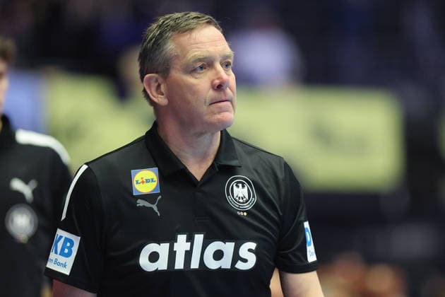 Germany Spain, EHF Handball European Championship 2026 Coach Alfred Gislason Germany Handball EHF European Championship, International match between Germany and Spain on January 19, 2026 in Herning Denmark , Herning Denmark Jyske Bank Boxen