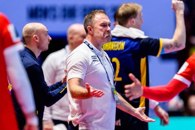 260119 Head coach Michael Apelgren of Sweden during the EHF European Handball Championship preliminary round match between Georgia and Sweden on January 19, 2026 in Malmö Photo Petter Arvidson BILDBYRAN kod PA PA1125 handball handball handball handballs em 2026 georgia sverige sweden ehf european handball championship georgia bbeng  Copyright: PETTERxARVIDSON BB260119PA190