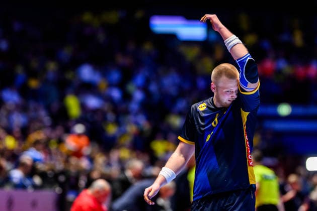 260119 Felix Möller of Sweden during the EHF European Handball Championship preliminary round match between Georgia and Sweden on January 19, 2026 in Malmö Photo Petter Arvidson BILDBYRAN kod PA PA1125 handball handball handball handballs em 2026 georgia sverige sweden ehf european handball championship georgia bbeng depp  Copyright: PETTERxARVIDSON BB260119PA191