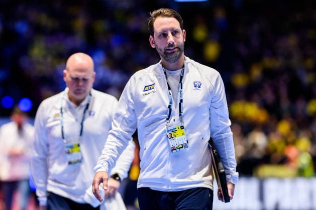 260119 Assistant coach Patrik Fahlgren of Sweden during the EHF European Handball Championship preliminary round match between Georgia and Sweden on January 19, 2026 in Malmö Photo Petter Arvidson BILDBYRAN kod PA PA1125 handball handball handball handballs em 2026 georgien sverige sweden ehf european handball championship georgia bbeng  Copyright: PETTERxARVIDSON BB260119PA192