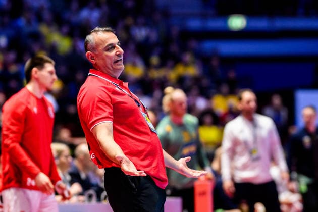260119 Coach Tite Kalandadze of Georgia during the EHF European Handball Championship preliminary round match between Georgia and Sweden on January 19, 2026 in Malmö Photo Petter Arvidson BILDBYRAN kod PA PA1125 handball handball handball handballs em 2026 georgien sverige sweden ehf european handball championship georgia bbeng  Copyright: PETTERxARVIDSON BB260119PA194