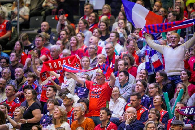 European Handball Championship 2026 France Norway Baerun 20260119 Audience during the European Championship handball match between France and Norway in Unity arena Photo Stian Lysberg Solum NTB Baerun Norway EDITORIAL USE ONLY RESTRICTED USE FOR BETTING COMPANIES  Copyright: xStianxLysbergxSolumx xNTBx