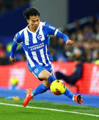 Kaoru Mitoma of Brighton and Hove Albion. Brighton and Hove Albion v AFC Bournemouth, Premier League, Football, American Express Community Stadium, Brighton, UK - 19 Jan 2026Brighton American Express Community Stadi United Kingdom EDITORIAL USE ONLY No use with unauthorised audio, video, data, fixture lists, club league logos or live services. Online in-match use limited to 120 images, no video emulation. No use in betting, games or single club league player publications.  Copyright: xJamesxMarsh Shutterstockx 16348254ag