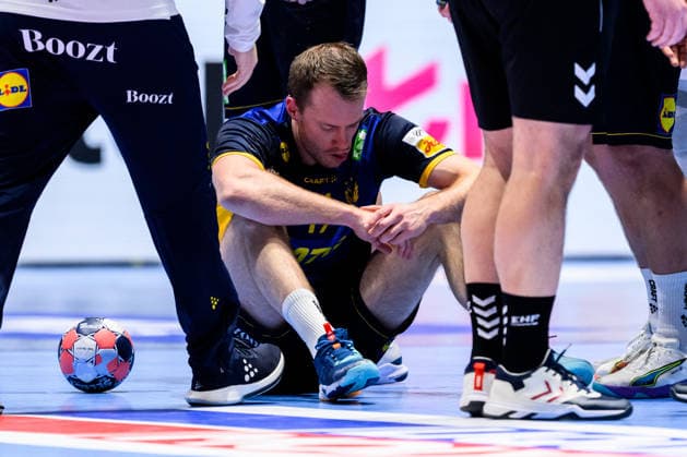 260119 Felix Claar of Sweden during the EHF European Handball Championship preliminary round match between Georgia and Sweden on January 19, 2026 in Malmö Photo Petter Arvidson BILDBYRAN kod PA PA1125 handball handball handball handballs em 2026 georgia sverige sweden ehf european handball championship georgia bbeng  Copyright: PETTERxARVIDSON BB260119PA199