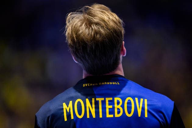 260119 Felix Montebovi of Sweden during the EHF European Handball Championship preliminary round match between Georgia and Sweden on January 19, 2026 in Malmö Photo Petter Arvidson BILDBYRAN kod PA PA1125 handball handball handball handballs em 2026 georgia sverige sweden ehf european handball championship georgia bbeng  Copyright: PETTERxARVIDSON BB260119PA202