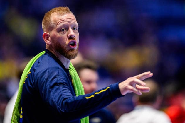 260119 Jim Gottfridsson of Sweden during the EHF European Handball Championship preliminary round match between Georgia and Sweden on January 19, 2026 in Malmö Photo Petter Arvidson BILDBYRAN kod PA PA1125 handball handball handball handballs em 2026 georgia sverige sweden ehf european handball championship georgia bbeng  Copyright: PETTERxARVIDSON BB260119PA206