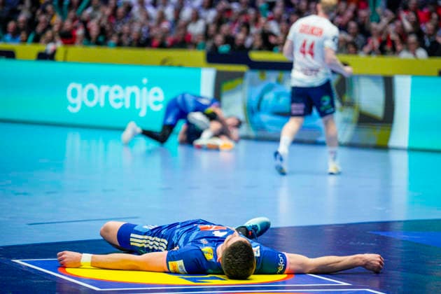 European Handball Championship 2026 France Norway Baerum 20260119 Frances Aymeric Minne during the European Championship handball match between France and Norway in Unity arena Photo Stian Lysberg Solum NTB Baerun Norway EDITORIAL USE ONLY RESTRICTED USE FOR BETTING COMPANIES  Copyright: xStianxLysbergxSolumx xNTBx