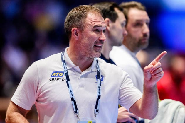 260119 Head coach Michael Apelgren of Sweden during the EHF European Handball Championship preliminary round match between Georgia and Sweden on January 19, 2026 in Malmö Photo Petter Arvidson BILDBYRAN kod PA PA1125 handball handball handball handballs em 2026 georgia sverige sweden ehf european handball championship georgia bbeng  Copyright: PETTERxARVIDSON BB260119PA217