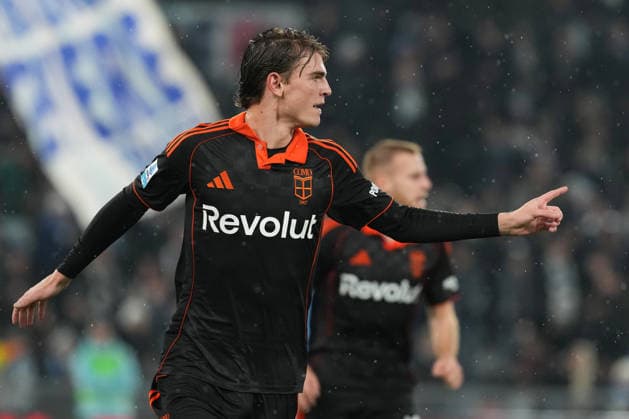Nico Paz of Como 1907 celebrates after scoring the goal of 0-2 during the Serie A 2025 2026 football match between SS Lazio and Como 1907 at Stadio Olimpico in Rome (Italy), January 19, 2026. AntoniettaxBaldassarre