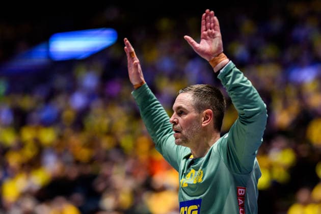 260119 Goalkeeper Andreas Palicka of Sweden during the EHF European Handball Championship preliminary round match between Georgia and Sweden on January 19, 2026 in Malmö Photo Petter Arvidson BILDBYRAN kod PA PA1125 handball handball handball handballs em 2026 georgien sverige sweden ehf european handball championship georgia bbeng  Copyright: PETTERxARVIDSON BB260119PA223