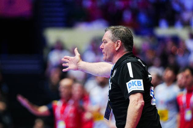 Alfred Gislason Germany, Coach DEN, Germany vs Spain, Handball, EHF European Championship 2026, Group A, Matchday 3, 19 01 2026 DEN, Germany vs Spain, Handball, EHF European Championship 2026, Group A, Matchday 3, 19 01 2026 Herning Copyright: xEibner-Pressefoto MarcelxvonxFehrnx EP_MFN