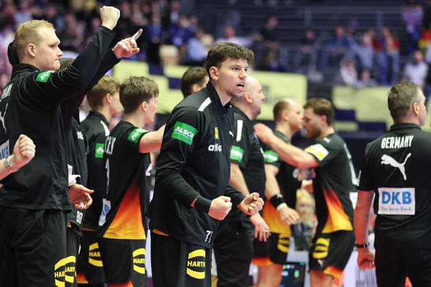 Germany Spain, EHF European Handball Championship 2026 Marko Grgic Germany, 71 Handball EHF European Championship, international match between Germany and Spain on January 19, 2026 in Herning Denmark , Herning Denmark Jyske Bank Boxen