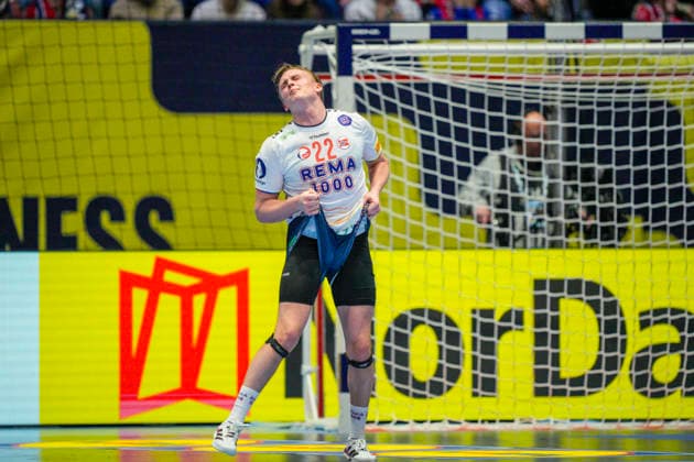 European Handball Championship 2026: France - Norway Baerun 20260119. Norway s Tobias Grondahl during the European Championship, EM, Europameisterschaft handball match between France and Norway in Unity arena. Photo: Stian Lysberg Solum NTB Baerun Norway EDITORIAL USE ONLY. RESTRICTED USE FOR BETTING COMPANIES Ref:_SPOZ8jY0kcRnmI.jpg *** European Handball Championship 2026 France Norway Baerun 20260119 Norway s Tobias Grondahl during the European Championship handball match between France and Norway in Unity arena Photo Stian Lysberg Solum NTB Baerun Norway EDITORIAL USE ONLY RESTRICTED USE FOR BETTING COMPANIES  Copyright: xStianxLysbergxSolumx xNTBx