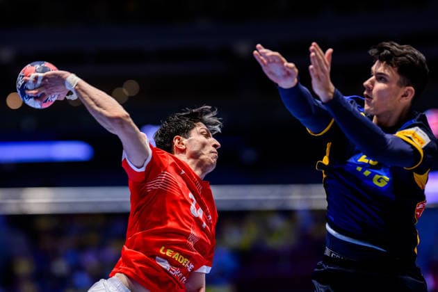 260119 during the EHF European Handball Championship preliminary round match between Georgia and Sweden on January 19, 2026 in Malmö Photo Petter Arvidson BILDBYRAN kod PA PA1125 handball handball handball handballs em 2026 georgien sverige sweden ehf european handball championship georgia bbeng  Copyright: PETTERxARVIDSON BB260119PA244