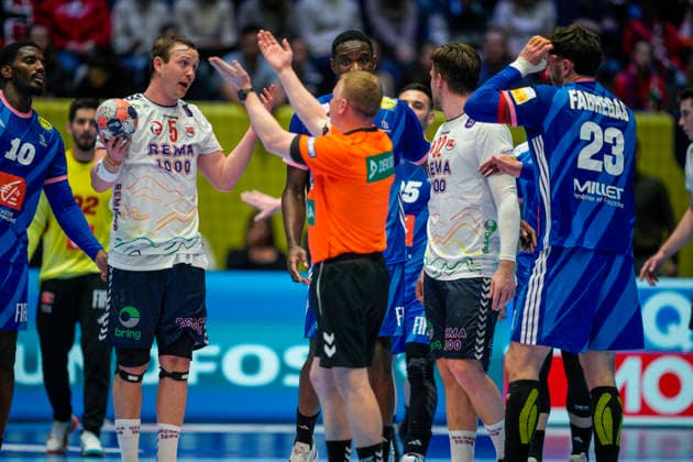 European Handball Championship 2026 France Norway Baerun 20260119 Norway s Sander Sagosen during the European Championship handball match between France and Norway in Unity arena Photo Stian Lysberg Solum NTB Baerun Norway EDITORIAL USE ONLY RESTRICTED USE FOR BETTING COMPANIES  Copyright: xStianxLysbergxSolumx xNTBx