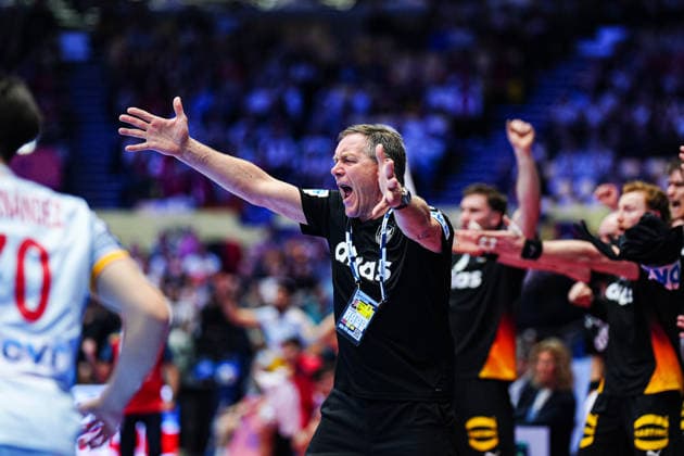 Alfred Gislason Germany, Coach wuetend DEN, Germany vs Spain, Handball, EHF European Championship 2026, Group A, Matchday 3, 19 01 2026 DEN, Germany vs Spain, Handball, EHF European Championship 2026, Group A, Matchday 3, 19 01 2026 Herning Copyright: xEibner-Pressefoto MarcelxvonxFehrnx EP_MFN