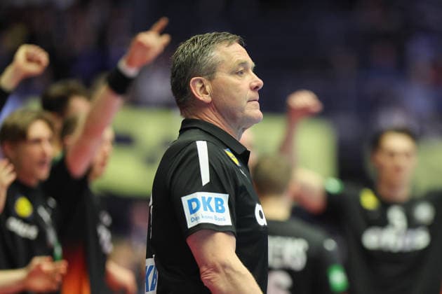 Germany Spain, EHF Handball European Championship 2026 Coach Alfred Gislason Germany Handball EHF European Championship, International match between Germany and Spain on January 19, 2026 in Herning Denmark , Herning Denmark Jyske Bank Boxen