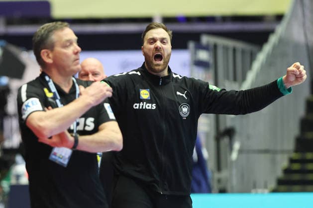 Germany Spain, EHF Handball EURO 2026 Goalkeeper Andreas Wolff Germany, 33 Handball EHF European Championship, international match between Germany and Spain on January 19, 2026 in Herning Denmark , Herning Denmark Jyske Bank Boxen